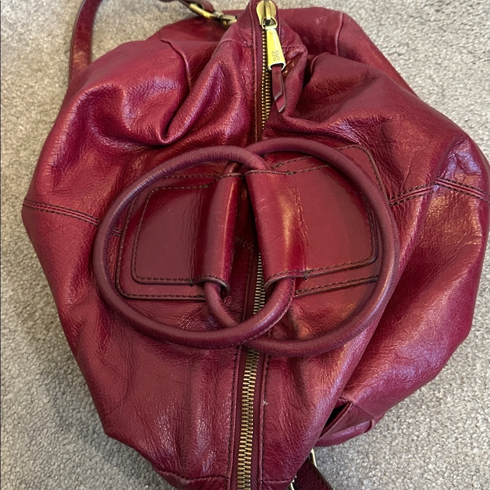 HOBO Sheila Large Genuine Leather Crossbody Tote Bag GUC - Picture 5 of 14
